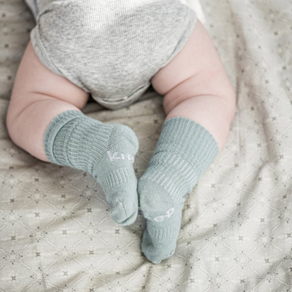 Detské ponožky Stay-on-Socks 2 páry Pale Green KipKep