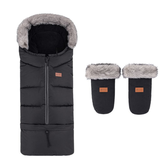 Set zimný fusak Arctic 4v1 + rukavice na kočík Petite & Mars