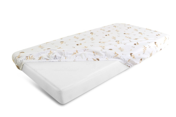 Bavlnená prestieradlo s gumou a potlačou 70 x 140 cm Babymatex