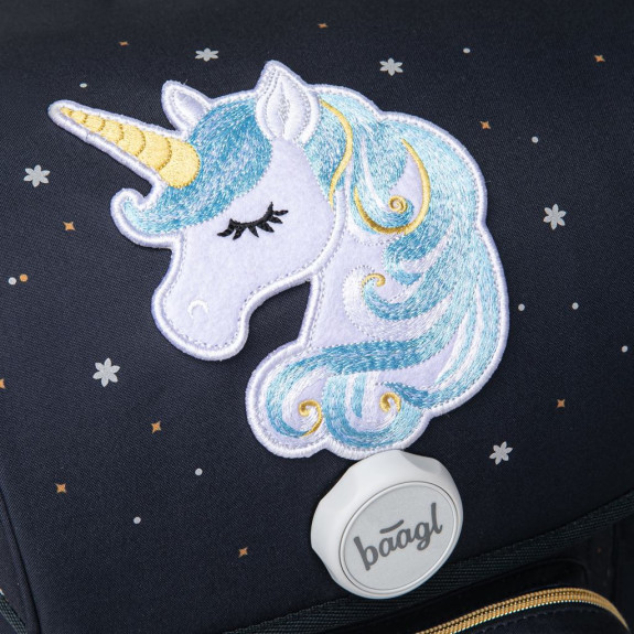 Školská aktovka Ergo Unicorn Gold Baagl