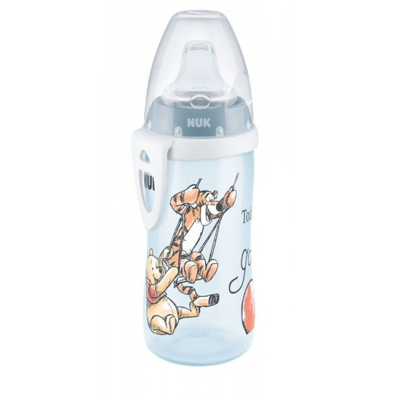 First Choice Active Cup fľaša 300 ml Medvedík Pú so silikónovým náustkom
