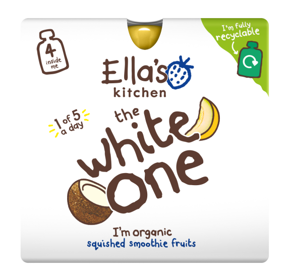 BIO White One Ovocné pyré s melónom (4 × 90 g) Ella's Kitchen