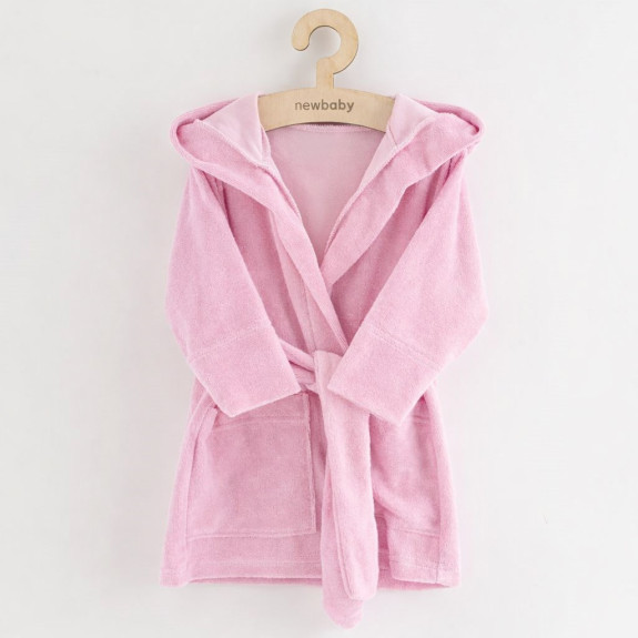 Detský froté župan New Baby pink
