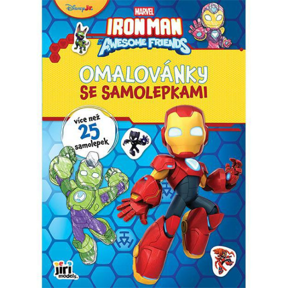 Omaľovánky A4 so samolepkami Ironman