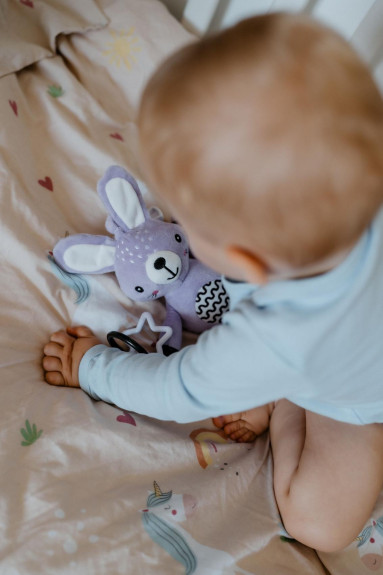 Hrkálka plyš 30 cm záves na postieľku/kočík 0 m+ babyted