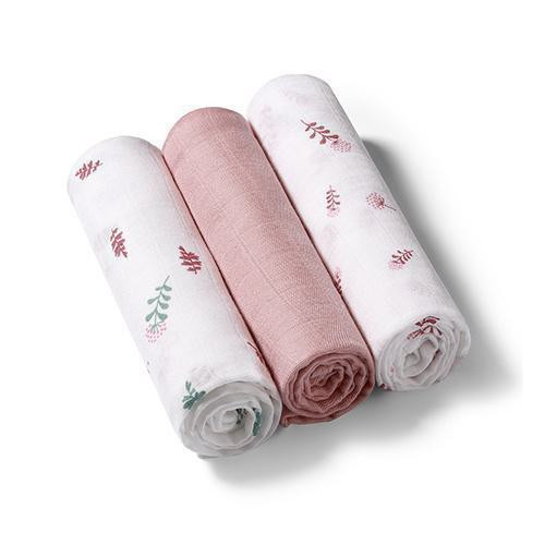 Mušelínové plienky Super Soft ružové 3 ks 70x70 cm BabyOno