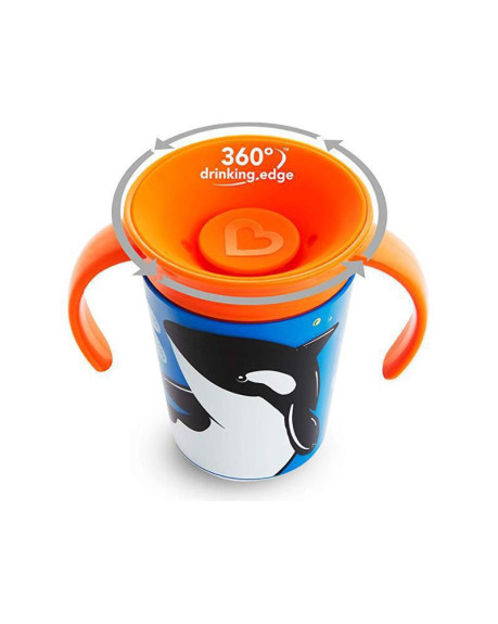 Munchkin - Juniorský hrnček WildLove 360 ° s uškami 177 ml