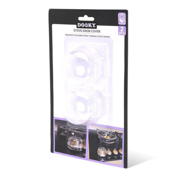 Krytky gombíkov sporáka 2 ks Transparent