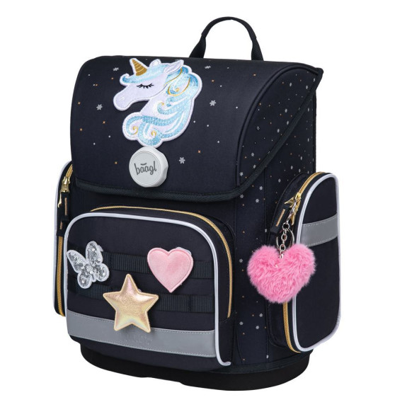 Školská aktovka Ergo Unicorn Gold Baagl