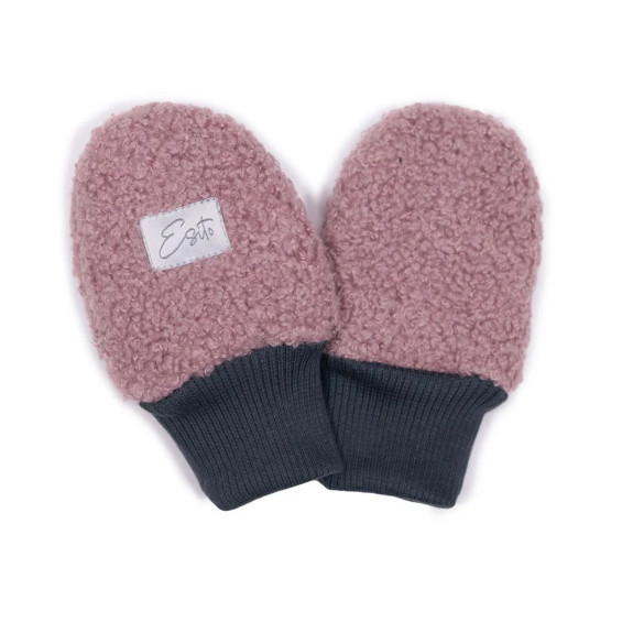 Zimné bezpalcové rukavice Teddy fleece double Cyclamen pink Esito