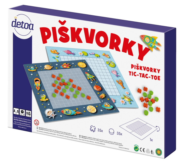 Piškvorky strategická spoločenská hra Detoa