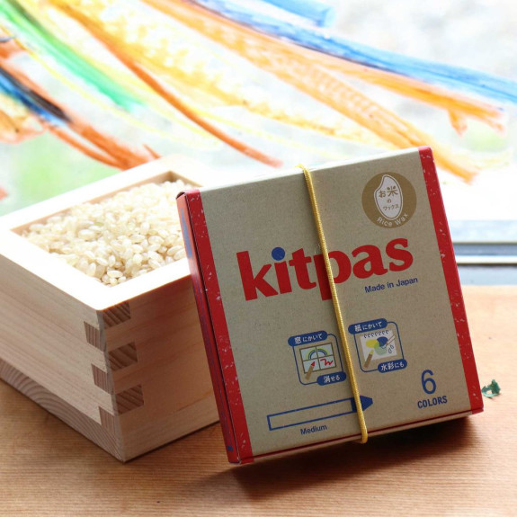 Voskové pastelky na sklo a papier 12 ks Kitpas