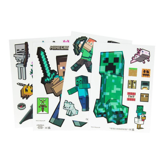 Minecraft samolepky na sklo