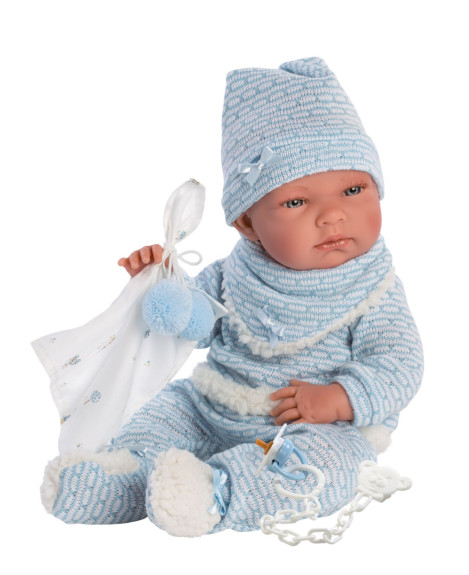 Obleček pre bábiku bábätko New Born veľkosti 40-42 cm s doplnkami Llorens