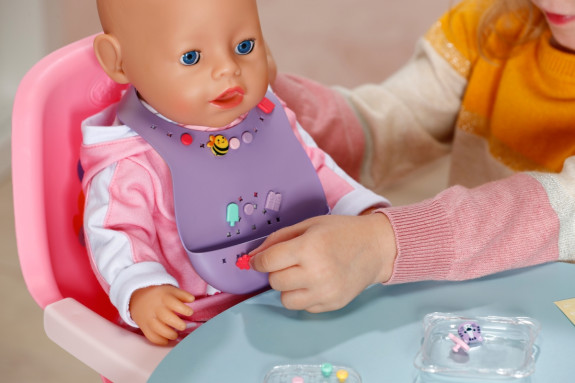 Podbradník s nacvakávacími ozdobami BABY born