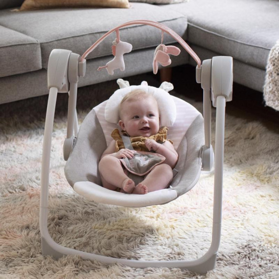 Hojdačka s melódiou Flora the Unicorn™ 0 m+ do 9 kg Ingenuity