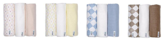 Swaddler Solid Matcha 3 balenia 70 x 70 cm Lodger