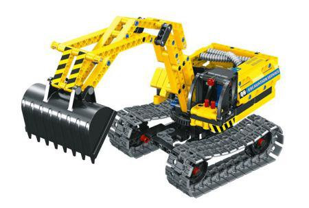 Stavebnica bager robot 2v1 31x14x16 cm iM.Master