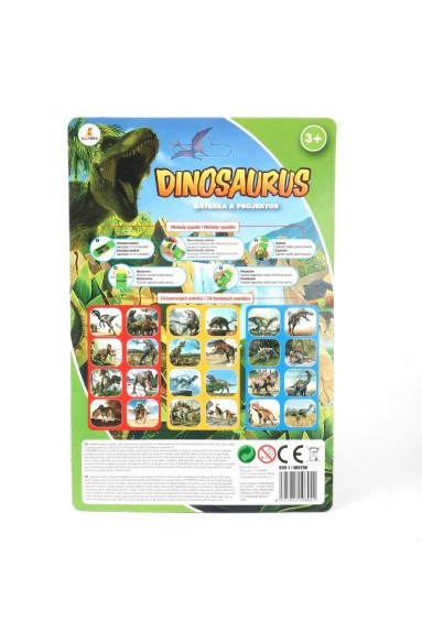 Baterka a projektor dinosaurus