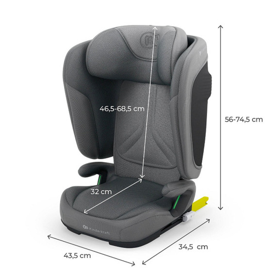 Autosedačka skladacia Unity 2 I-Size (100-150 cm) Kinderkraft