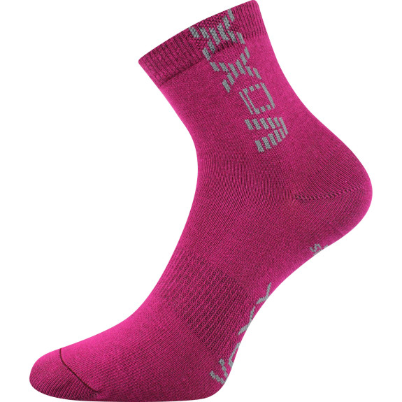Ponožky detské Adventurik so striebrom Fuxia (3 páry)