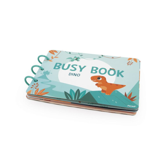 Dino Busy Book interaktívna kniha s aktivitami Janod