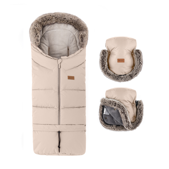Set zimný fusak Arctic 4 v 1 + rukavice na kočík Furry Petite & Mars