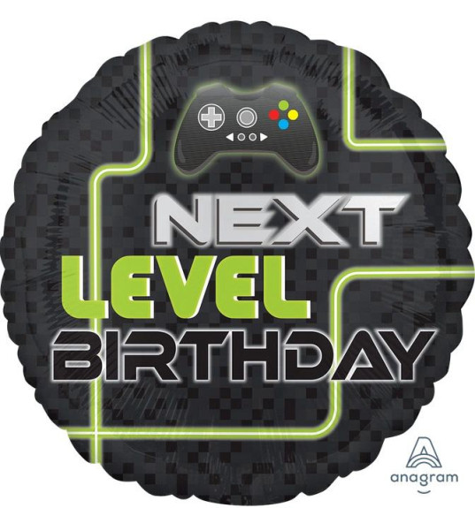 Kruh - Next level B-day 43 cm - fóliový balónik