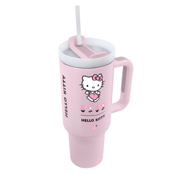 Cestovný hrnček so slamkou Hello Kitty