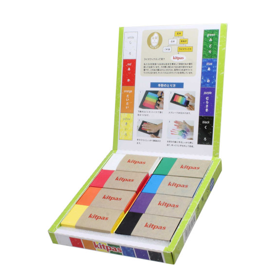 Block voskové pastelky na sklo a papier 8 ks Kitpas