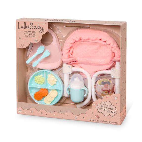 Stolička k stolu pre bábiky s doplnkami LullaBaby