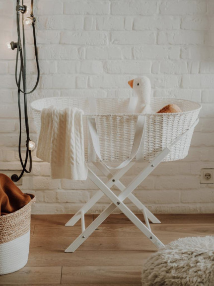 Stojan na Mojžišov košík pre bábätko Smart White Ahojbaby