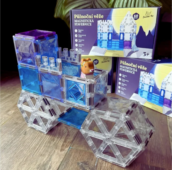 Magnetická stavebnica Polnočné veže 60 ks