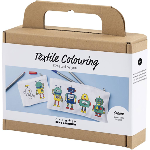 Kreatívna súprava Mini Craft Kit Textile Colouring Robot Creativ Company