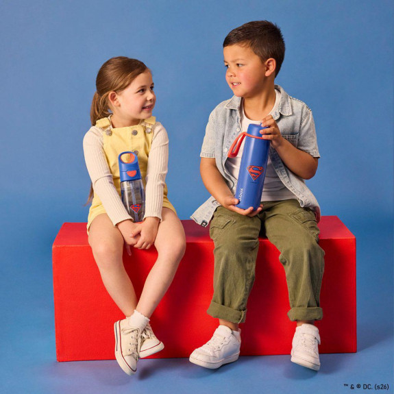 Nerezová termofľaša so slamkou 690 ml Superman B.Box