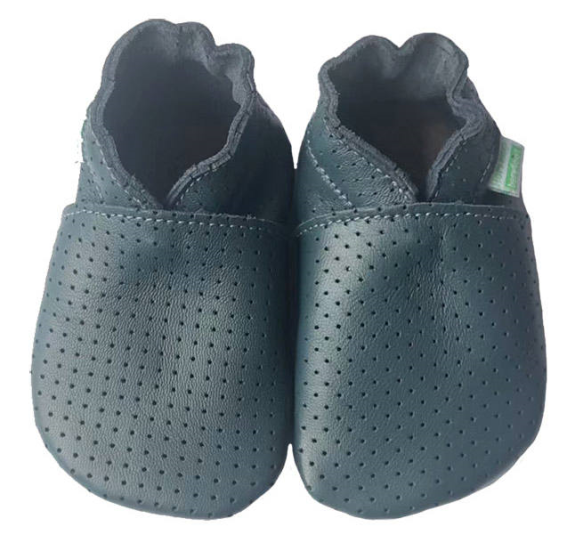 Kožené capáčky dierované Barefoot Vel. XXL (2-3 roky) Hopi Hop