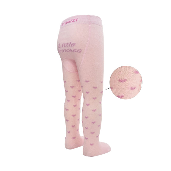 Pančucháče s protišmykom 3x ABS veľ. 80/86 ružové little princess Be Snazzy