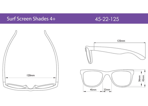 Okuliare proti modrému svetlu Surf 4+ Real Shades
