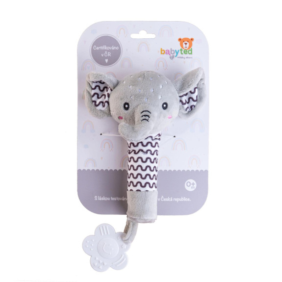Pískatko / hryzátko plyš 25 cm 0 m+ Babyted