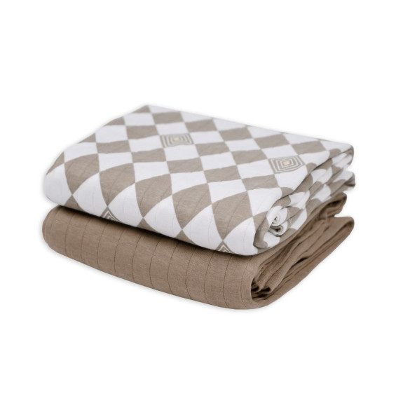 Swaddler Solid Matcha 2balenie 110 x 110 cm Lodger