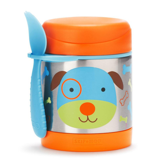 Termoska na jedlo s lyžičkou/vidličkou Zoo 3 r+ 325 ml Skip Hop