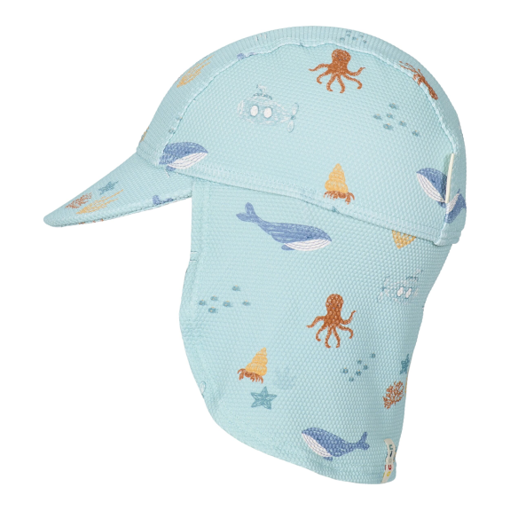 Plážová šiltovka s ochranou krku Ocean Friends Little Dutch