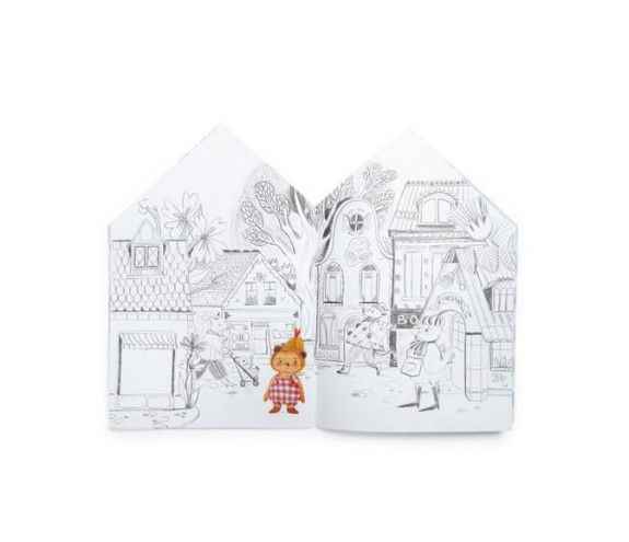 Knižka so samolepkami Les Minouchkas Moulin Roty