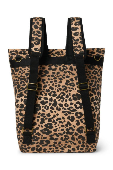 Puffy Adult Backpack batoh Brown Leopard Studio Noos