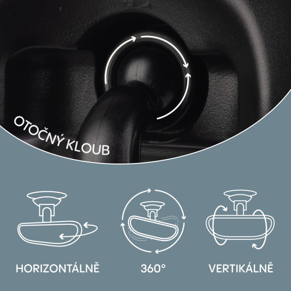 Malé spätné zrkadlo Deluxe Black Zopa