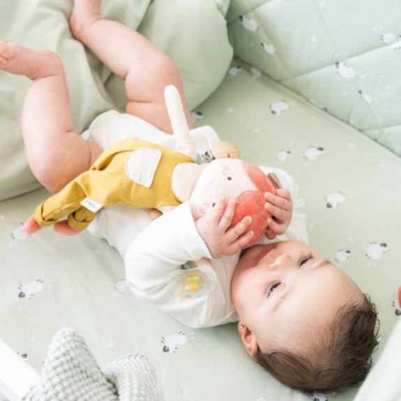 2-dielny bavlnený set do postieľky 0 m+ bonjourbébé