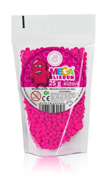 Guličky do slizu ružové 25g