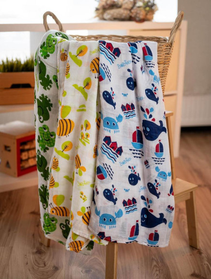 Bambusové zavinovacie plienky Duo Pack Bobánok
