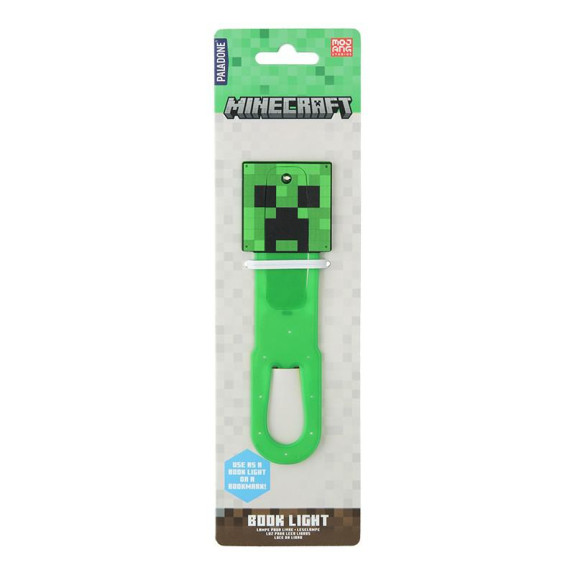 Minecraft, lampička do knihy Creeper