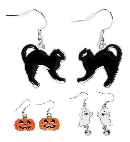 Set náušníc Halloweeen 1 pár